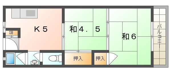 香里園ハイツ  間取り