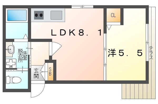 ALEGRIA忍ケ丘駅 間取り