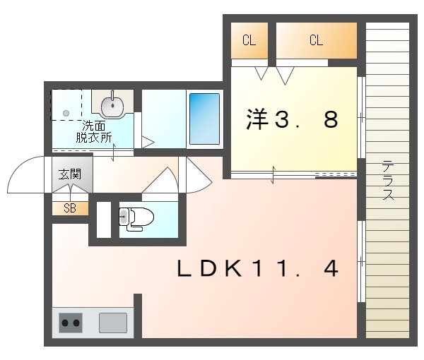 シャーメゾン2番館 間取り