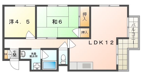 アヴニール1番館・2番館 間取り