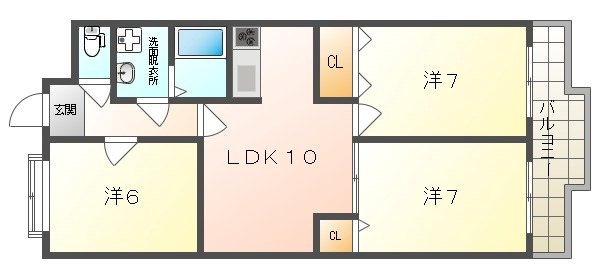 GLANZ三ッ島 間取り