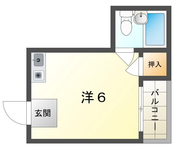 住地八坂マンション   間取り