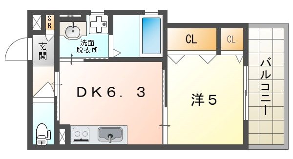 クリエオーレ清瀧 間取り