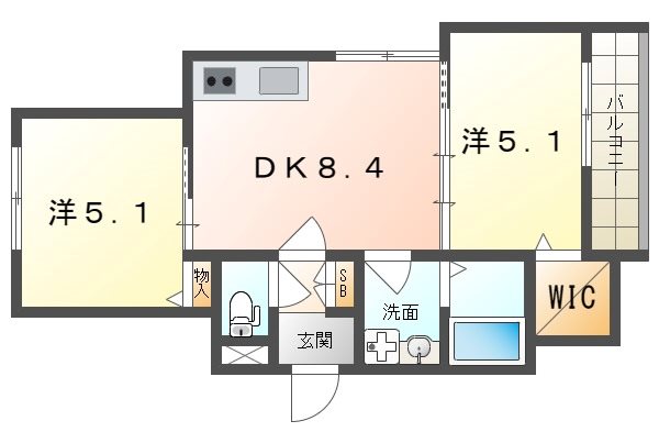 クリエオーレ錦町 間取り