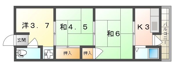 東野マンション 間取り