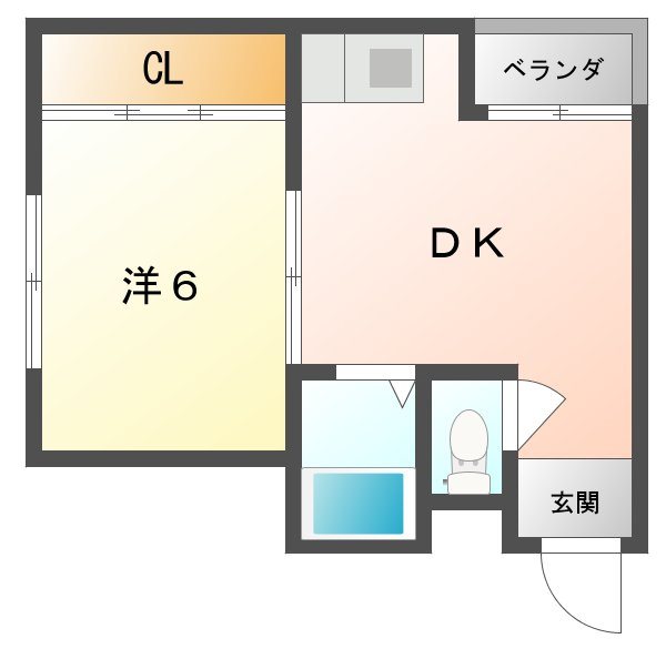 巣本ハイツ 間取り