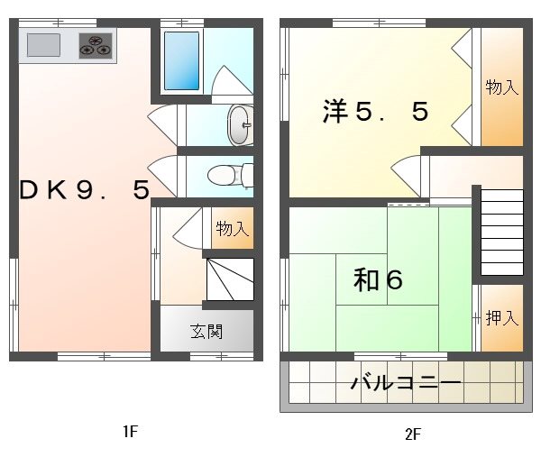 合田貸家 間取り