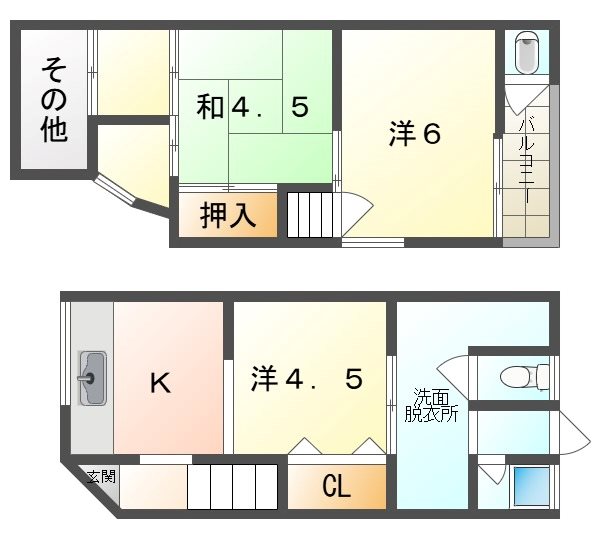 大久保町1丁目文化 間取り