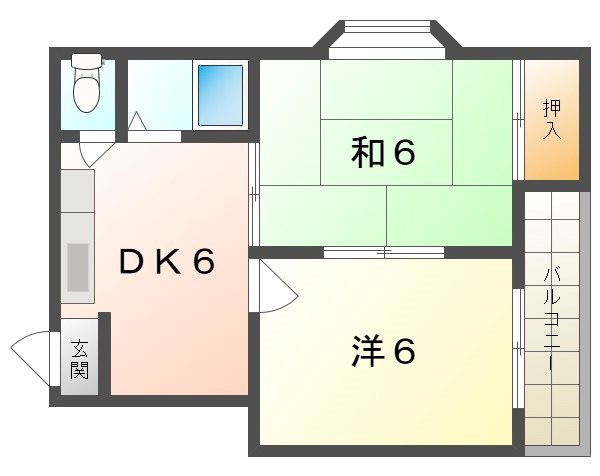 秀和第2ハイツ 間取り