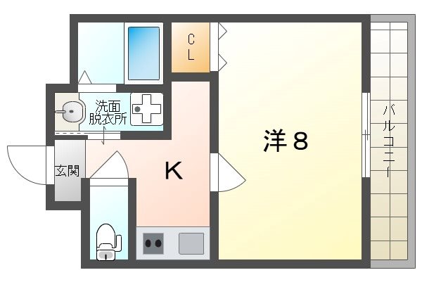 ヴィラナリー太子橋今市 間取り