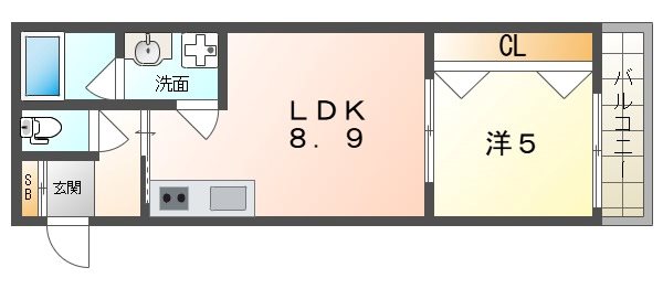 セレニティ下木田Ｂ棟 間取り