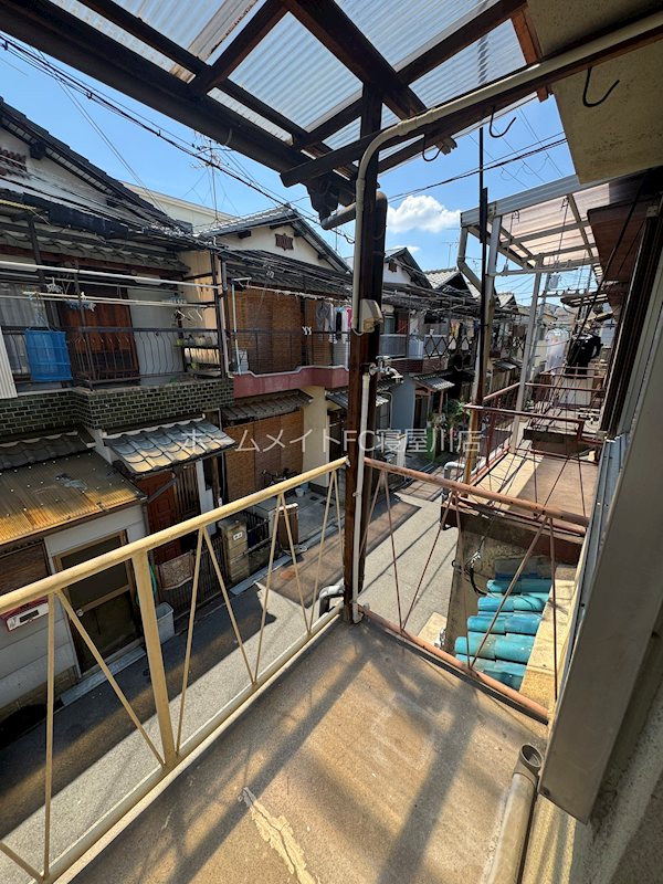 萱島東借家 ベランダ
