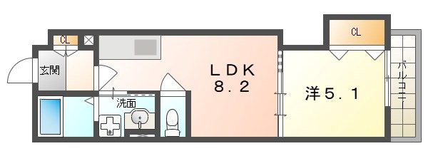 ピレーネ北条Ⅲ 間取り