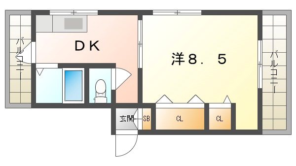 元町ハイツⅡ 間取り