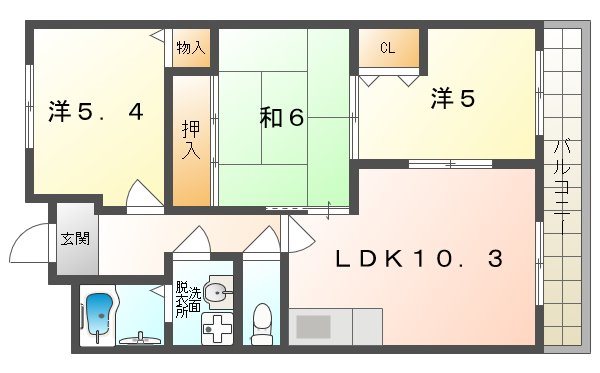 エスペランサ門真南 間取り