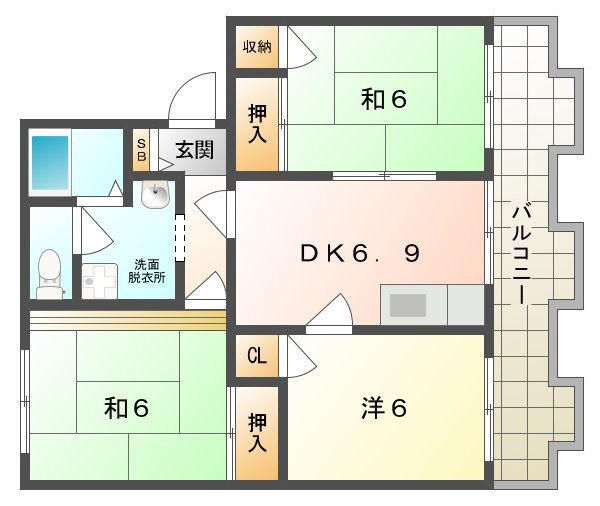 タウニーモイスン 間取り