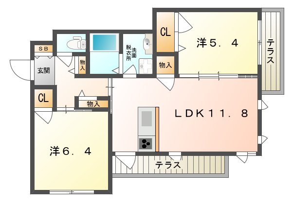 サンモールじない 間取り