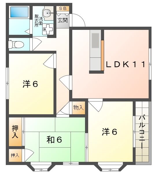 クイーンズコートC棟 間取り