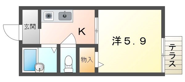 寝屋川菊池ハイツ 間取り