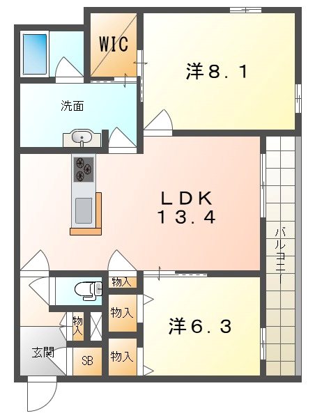 シャーメゾン　スターセント 間取り