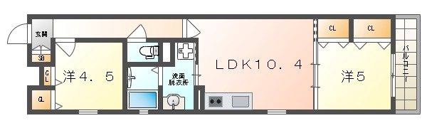 クリエオーレ打越町 間取り