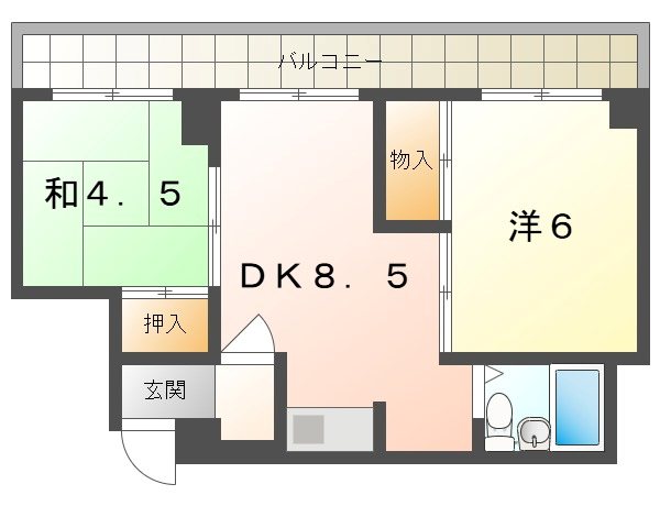シャトー寺浦 間取り