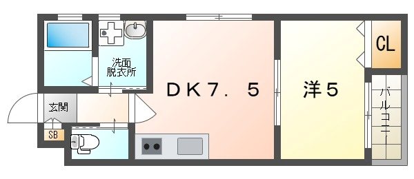 グロワール栄町 間取り