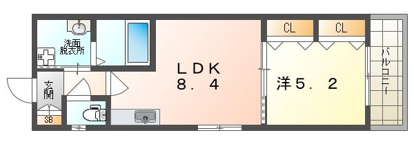 フォレストクリエオーレ城垣町壱番館 間取り