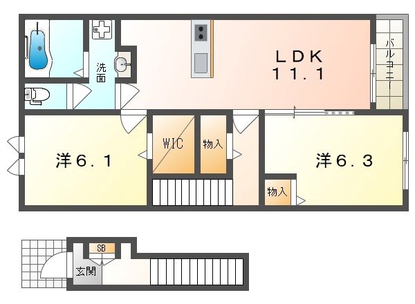 麓　Terrace 間取り