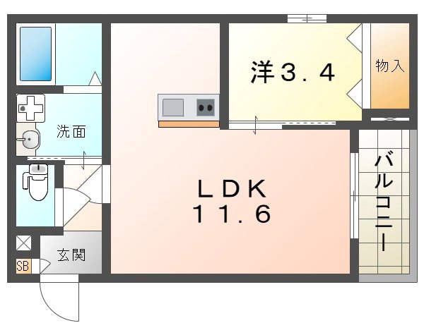 ジーメゾン四條畷 間取り