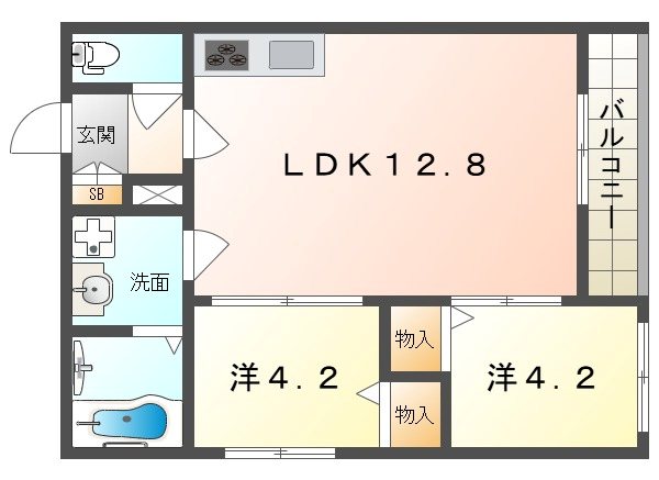 TIO四條畷 間取り