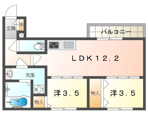 TIO四條畷 間取り