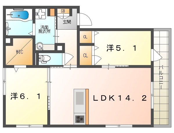 D-ROOM速見町 間取り