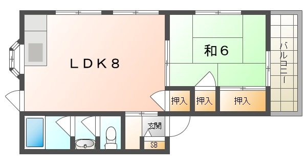 コーポ御堂 間取り