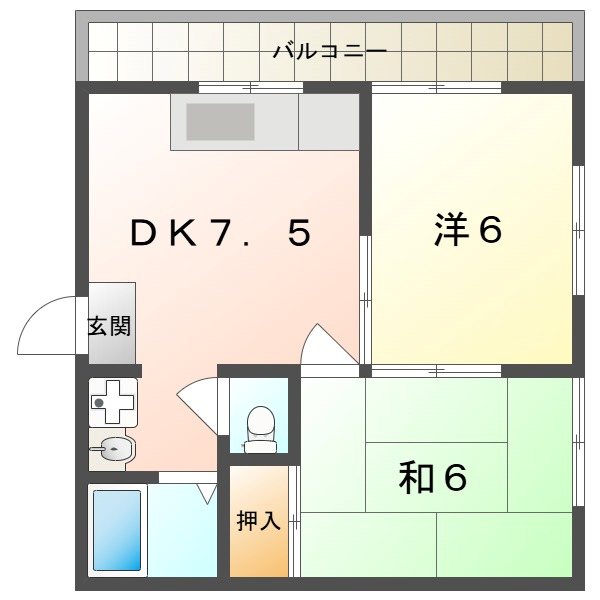 ヤマキタコーポ 間取り