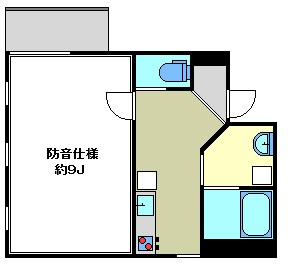 Shinwa-so  24時間演奏可 間取り