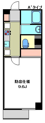 新百合和田文ビル 24時間演奏可　昭和音楽大学 間取り