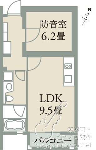 アルティスタ 　24時間演奏可 間取り