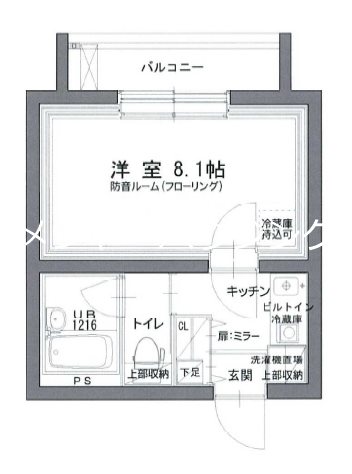 サウンドフォルム多摩川  24時間演奏可 間取り