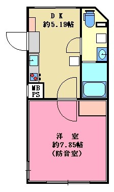 ラシクラスEX中野　24時間演奏可能　防音室　総武線　中央線　 間取り