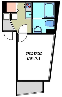 ラシクラスカリビアンⅢ 24時間演奏可 間取り