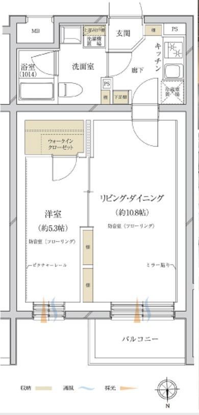 サウンドプルーフギャラリー自由が丘　24時間演奏可　防音室　東横線　自由が丘駅　ドラム可 間取り