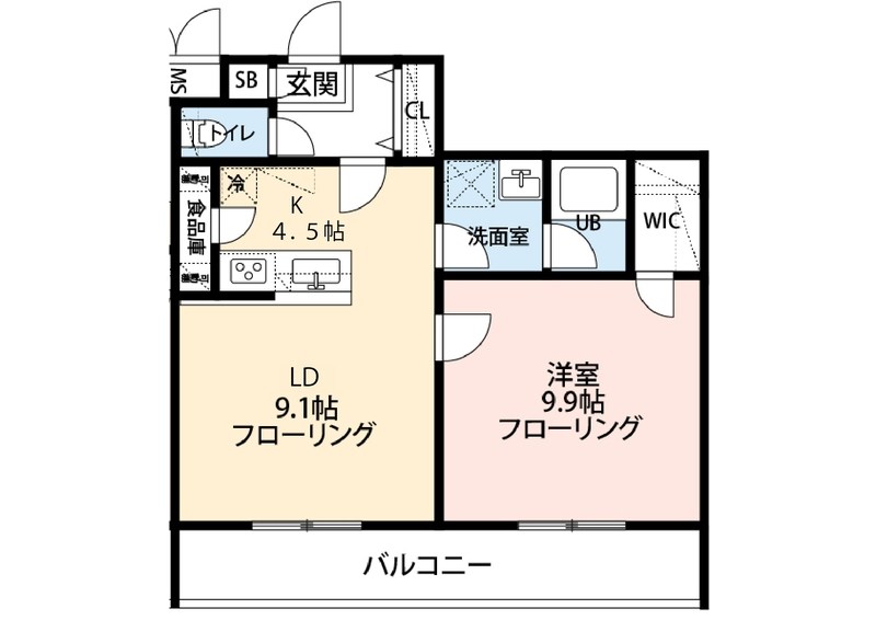 ファランドール中野  ０８：００～２３：００演奏可　音楽マンションⓇ 間取り