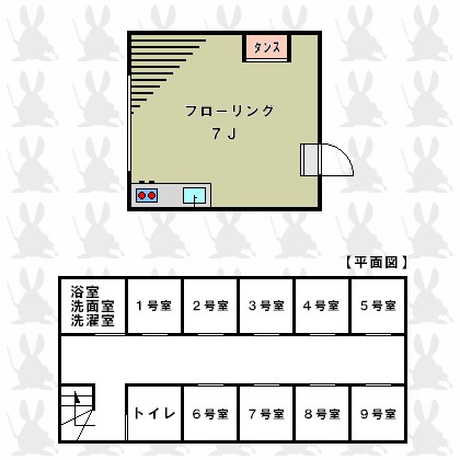 ステューディオ桜台 9:00～21:00演奏可　武蔵野音楽大学　日本大学芸術学部　サックス・金管可 間取り