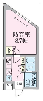ラシクラス東高円寺　24時間演奏可能　丸の内線 東高円寺駅 間取り