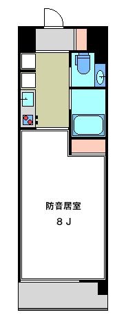 メインステージ滝野川桜通り 24時間演奏可　 グランドピアノ・一部（弦楽器・木管楽器） 間取り