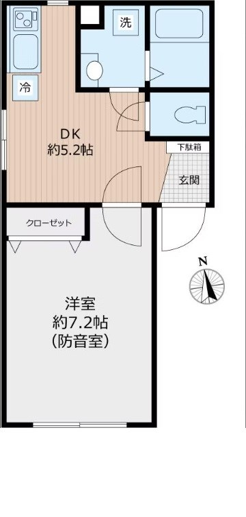 ジュエシュピーレン蓮根　２４時間演奏可 間取り