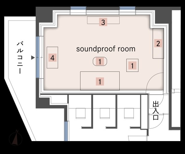 WHARF森下　別途soundproofroom(防音ルーム）にて24時間演奏可能 その他