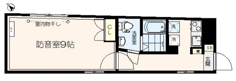 M-Station西新宿 24時間演奏可　声楽・弦楽器・木管楽器・金管楽器・電子楽器 間取り