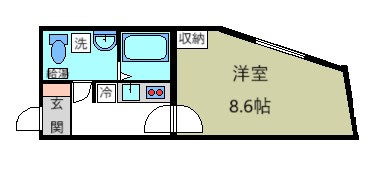 ラシクラス小岩駅前   ２４時間演奏可 間取り